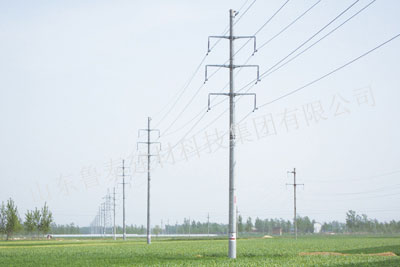 35千伏雙回直線單桿（大彎矩底部法蘭盤電桿）